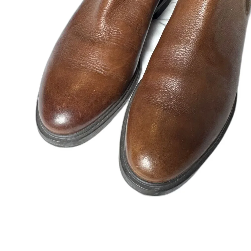 Size 10 Hugo Boss dark brown Chelsea boots (10453)